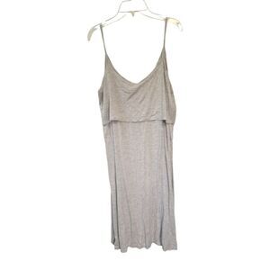 Old Navy Maternity Sunday Sleep Dress in Gray Size Medium